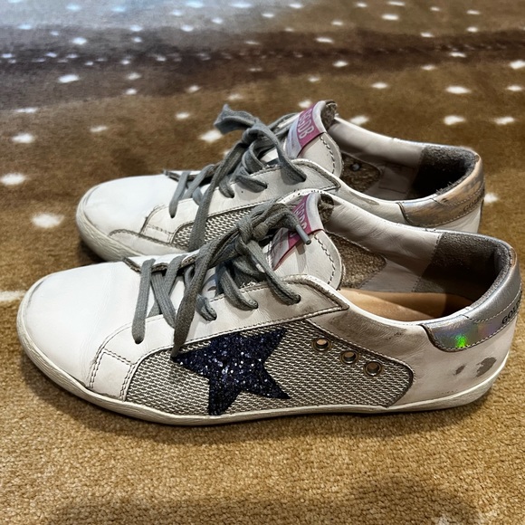 Golden goose superstar 7.5 blue glitter - Picture 2 of 5